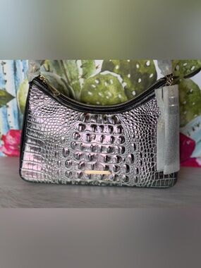BRAHMIN NWT DUSK GLEAMING ESME SATCHEL ~ GENUINE LEATHER PRICE FIRM HTF